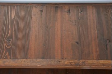 アンティーク家具　アンティーク 大正ロマン 古い洋館の特大二段重ね飾り棚(陳列棚)
