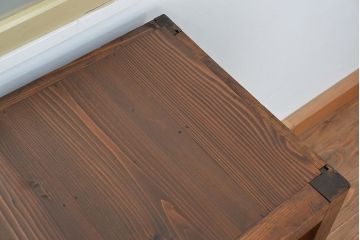 アンティーク家具　アンティーク 大正ロマン 古い洋館の特大二段重ね飾り棚(陳列棚)