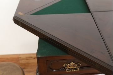 アンティーク家具　イギリスアンティーク キャスター付ゲームテーブル(バタフライテーブル/サイドテーブル/コンソールテーブル)