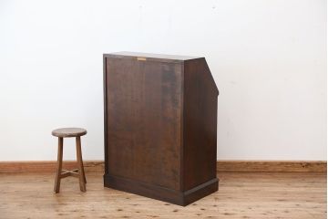 中古　松本民芸T型ライティングビューロー定価約34万円(机/デスク)