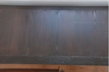 アンティーク家具　前面欅の木目の素晴らしい収納箪笥サイドボード(収納棚、下駄箱、水屋箪笥、食器棚)