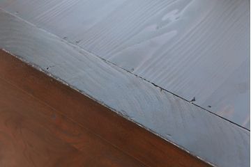 アンティーク家具　前面欅の木目の素晴らしい収納箪笥サイドボード(収納棚、下駄箱、水屋箪笥、食器棚)