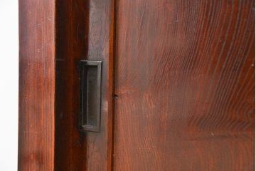 アンティーク家具　前面欅の木目の素晴らしい収納箪笥サイドボード(収納棚、下駄箱、水屋箪笥、食器棚)