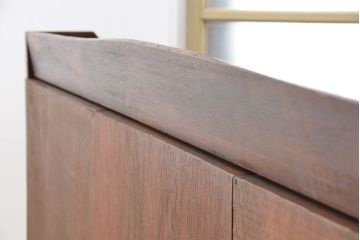 アンティーク家具　収納力抜群!古い木のアンティーク本棚(陳列棚)(飾り棚、ブックシェルフ)