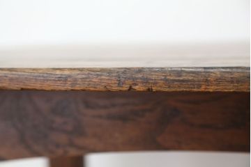 アンティーク家具　イギリスアンティーク　古いオーク材の使い込まれた小振りなダイニングテーブル(作業台)