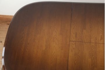 中古　飛騨産業・キツツキマーク　穂高エクステンションダイニングテーブル