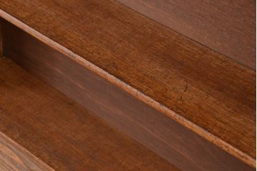 アンティーク家具　古い図書館の台形斜め本棚?(飾り棚/陳列棚/ブックシェルフ)