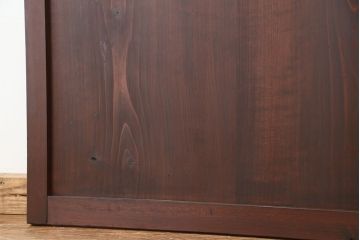 大正ロマン　2色使い色ガラス入りガラス帯戸2枚セット(ダイヤガラス/引き戸/建具)(ガラス戸)