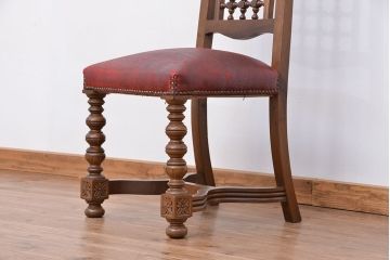 中古　ハイバック使い込まれたダイニングチェア(椅子、イス)