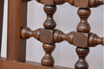 中古　ハイバック使い込まれたダイニングチェア(椅子、イス)