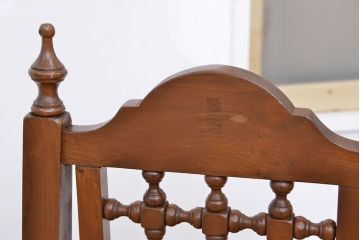中古　ハイバック使い込まれたダイニングチェア(椅子、イス)