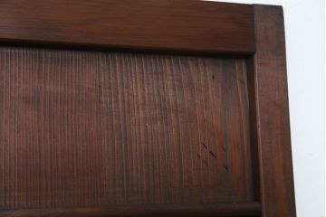 古民具・骨董　古い木の使い込まれた横桟ドア(妻戸/舞良戸/扉)
