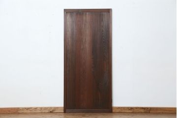古民具・骨董　古い木の使い込まれた横桟ドア(妻戸/舞良戸/扉)