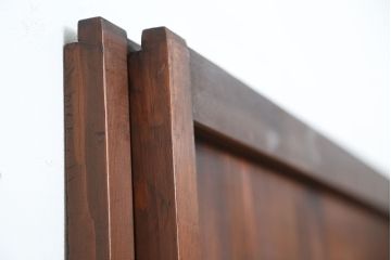★大正ロマン　古い木の使い込まれた舞良戸2枚セット(建具/引き戸)