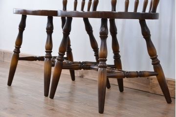 中古　飛騨産業　キツツキマーク　ダイニングチェア2脚セット(イス/椅子)