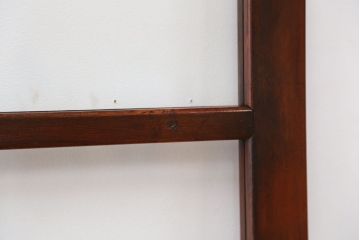 古民具・骨董　希少!細身で背の高い使い込まれた味のある腰板欅ガラス引き戸(ガラス戸/建具)
