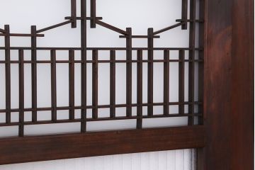 古民具・骨董　上質な組子ガラス引き戸4枚セット(建具/ガラス戸)