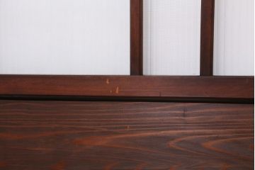 古民具・骨董　上質な組子ガラス引き戸4枚セット(建具/ガラス戸)