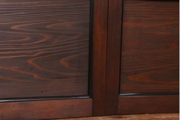 古民具・骨董　上質な組子ガラス引き戸4枚セット(建具/ガラス戸)
