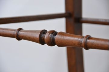 アンティーク家具　イギリスアンティーク　合皮座面ハイチェア(カウンターチェア/椅子/イス)