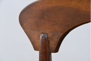 アンティーク家具　イギリスアンティーク　合皮座面ハイチェア(カウンターチェア/椅子/イス)