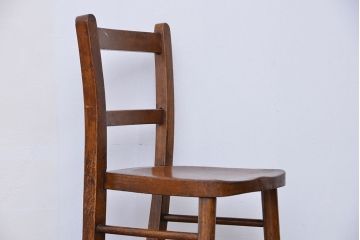 アンティーク家具　イギリスアンティーク　古い木の小さめかわいいアンティークチャイルドチェア、キッズチェア1脚(イス/子供用椅子)