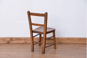 アンティーク家具　イギリスアンティーク　古い木の小さめかわいいアンティークチャイルドチェア、キッズチェア1脚(イス/子供用椅子)