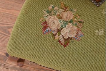 アンティーク家具　イギリスアンティーク　ゴブラン織り座面のかわいいチャイルドチェア(イス/椅子)(キッズチェア)