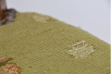 アンティーク家具　イギリスアンティーク　ゴブラン織り座面のかわいいチャイルドチェア(イス/椅子)(キッズチェア)