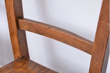 アンティーク家具　イギリスアンティーク　古い木の小さめかわいいアンティークチャイルドチェア、キッズチェア2脚セット(イス/子供用椅子)