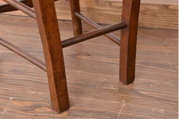 アンティーク家具　イギリスアンティーク　古い木の小さめかわいいアンティークチャイルドチェア、キッズチェア2脚セット(イス/子供用椅子)
