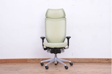 ★中古　オカムラハイバックバロンチェア(岡村製作所/オフィスチェア)