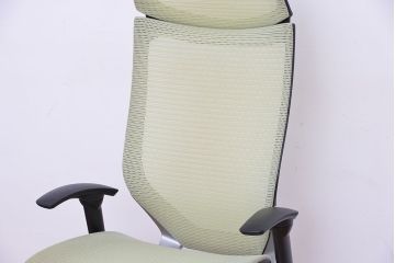★中古　オカムラハイバックバロンチェア(岡村製作所/オフィスチェア)
