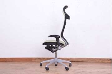 ★中古　オカムラハイバックバロンチェア(岡村製作所/オフィスチェア)