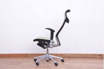 ★中古　オカムラハイバックバロンチェア(岡村製作所/オフィスチェア)