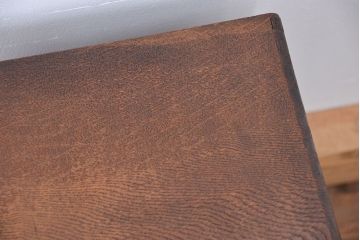 アンティーク家具　アンティーク　古いナラ材のネームプレート付5杯小引き出し