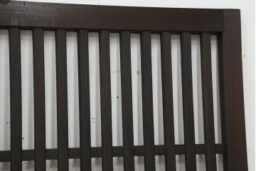 ★古民具・骨董　使い込まれた荒格子戸2枚セット(建具)