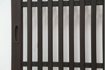 ★古民具・骨董　使い込まれた荒格子戸2枚セット(建具)