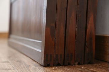 古民具・骨董　極上!状態の良いガラス入り格子戸5枚セット