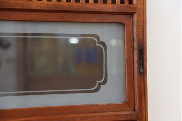 古民具・骨董　レトロな時代格子戸4枚セット
