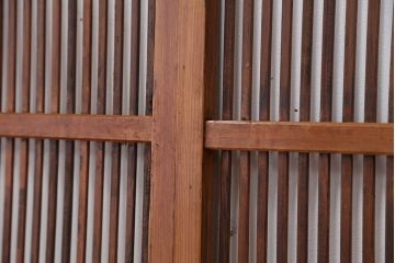 古民具・骨董　レトロな時代格子戸4枚セット