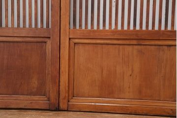 古民具・骨董　レトロな時代格子戸4枚セット