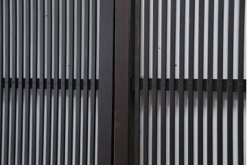 古民具・骨董　シックな時代格子戸4枚セット