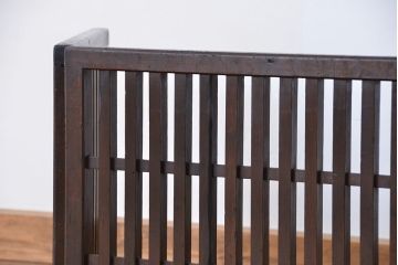 古民具・骨董　雰囲気たっぷり!古い木の帳場格子(結界/パーテーション/衝立格子)