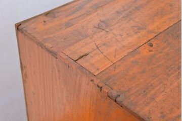 アンティーク家具　アンティーク　たくさん収納できる!ガラス戸の大きな戸棚(収納棚/食器棚)
