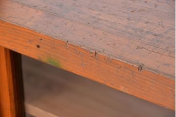アンティーク家具　アンティーク　たくさん収納できる!ガラス戸の大きな戸棚(収納棚/食器棚)