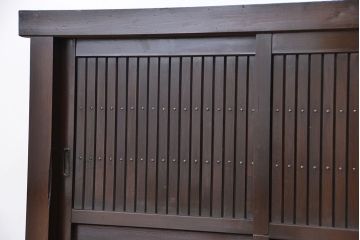 アンティーク家具　★古民具・骨董　時代感を楽しめる　四尺水屋箪笥(茶箪笥/食器棚/収納棚)