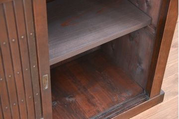 アンティーク家具　★古民具・骨董　シンプルで趣のある四尺水屋箪笥(下駄箱)