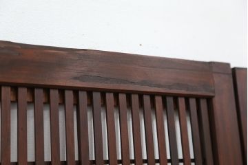 古民具・骨董　裏障子付き時代格子戸4枚セット