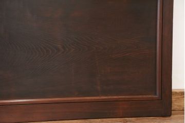 ★古民具・骨董　桟が細かく繊細なガラス格子戸2枚セット
